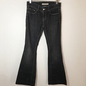 J Brand Lovestory Flare Jeans Dark Wash Stretch Denim Women's Size 26